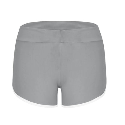 Women Mid Waist Shorts Girl Slim Fit High Stretchy Short Trousers Female Tight Shorts For Ladies Running Shorts Slim Fit Elastic
