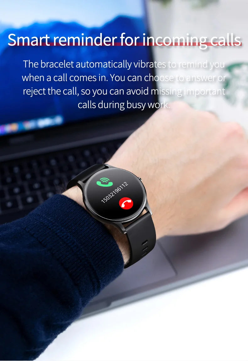 Smart Watch Men 1.3inch Bluetooth Sport Watches IP67 Waterproof Fitness Smartwatch Women