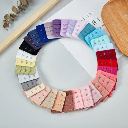 2024 Bra Extender 3 Hooks Women Elastic Bra Extension Strap Hook Clip Intimates Adjustable Lengthened Buckle Bra Accessories
