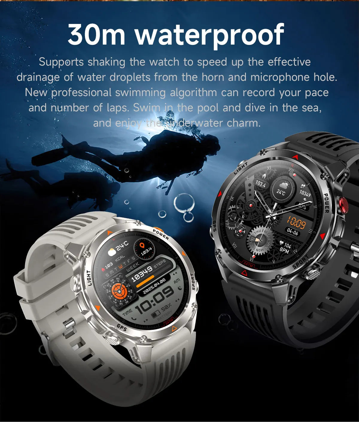 2025New Smart Watch For Men 1.46'' 360*360 HD AMOLED Color Display Voice Call Compass LED Sports Fitness Waterproof Watch Ladies