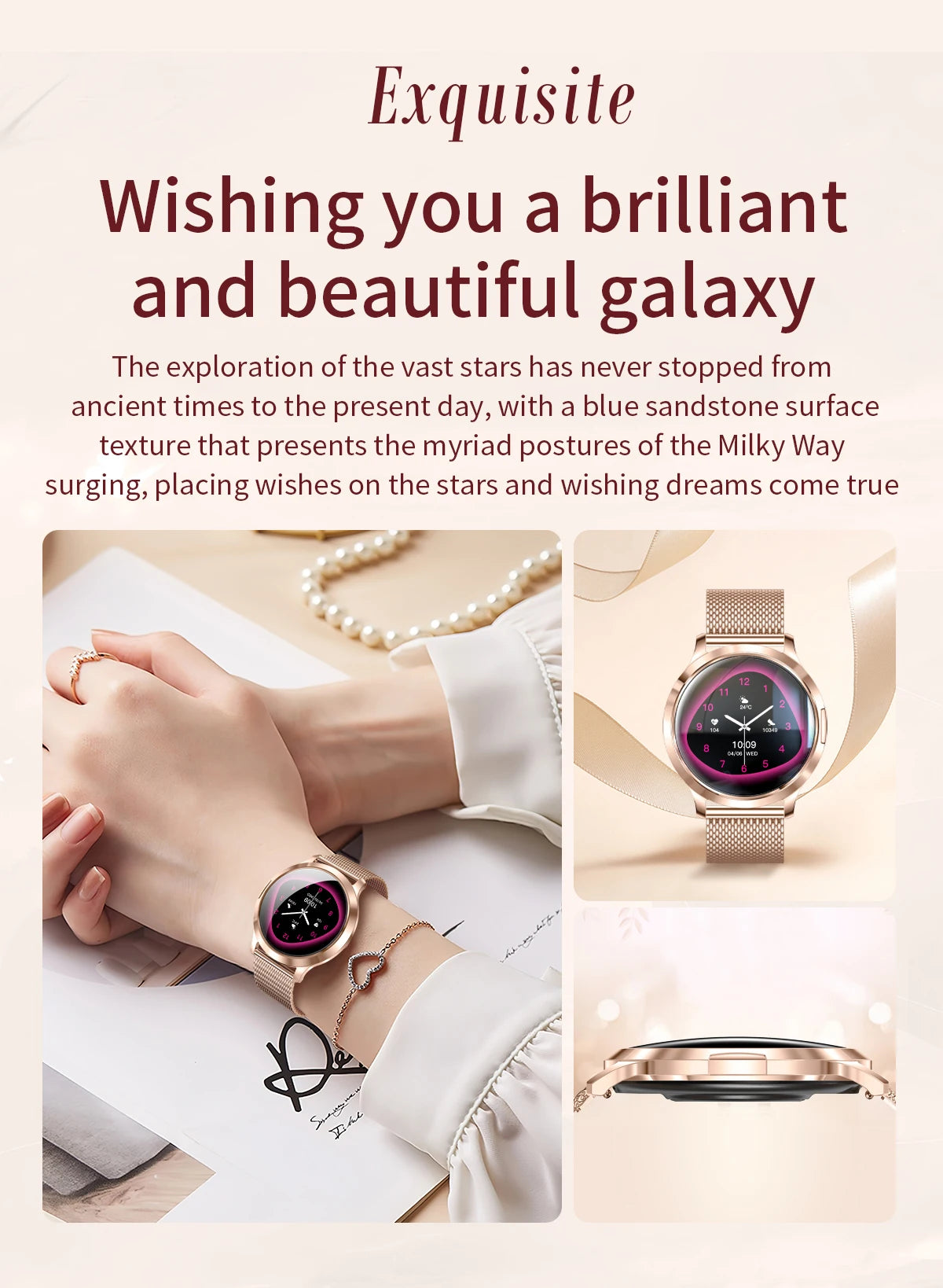 2025 New Smartwatch Women 1.32-inch AMOLED HD Screen Heart Rate Bluetooth Call IP68 Waterproof  Smart Men Watch For Android ios