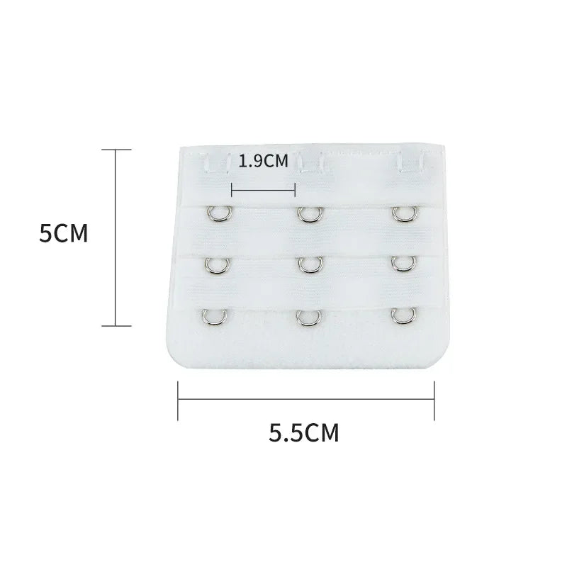 2024 Bra Extender 3 Hooks Women Elastic Bra Extension Strap Hook Clip Intimates Adjustable Lengthened Buckle Bra Accessories
