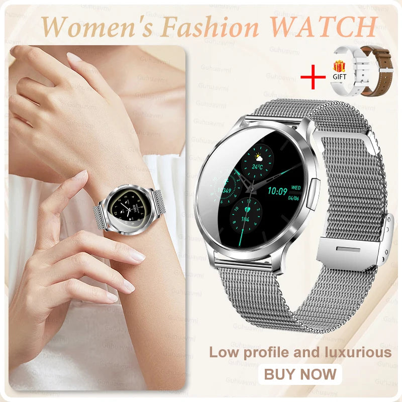 2025 New Smartwatch Women 1.32-inch AMOLED HD Screen Heart Rate Bluetooth Call IP68 Waterproof  Smart Men Watch For Android ios