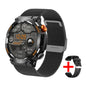 Smart Watch Men With LED Lighting Compass Sports Fitness Tracker Watch IP67 Waterproof Bluetooth Talk SmartWatch 2024