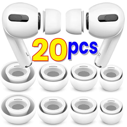 Soft Silicone Ear Tips for Airpods Pro 1/2 Gen Protective Earbuds Cover Noise Reduction Hole Ear-pads Gel Accessories XS/S/M/L
