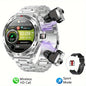 Men's super smart watch with 400mAh large battery and stainless steel body sturdy and durable with Bluetooth calling function