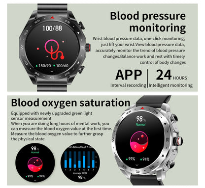 2025 New Smart Watch with TWS Earbuds 1.52 Inch AMOLED IP67 Waterproof Bluetooth Calls MP3 Music Smartwatch for Men Android iOS
