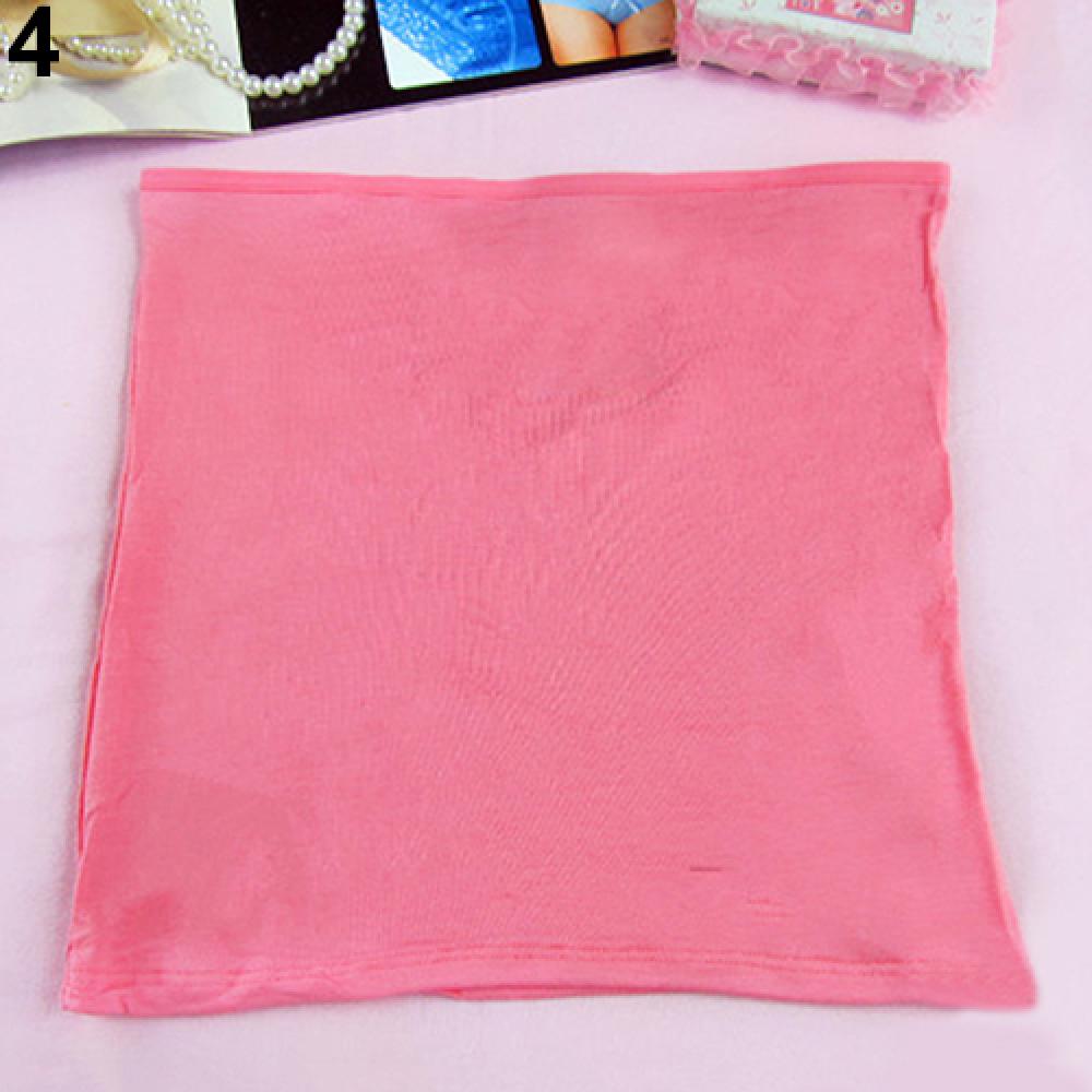 Women Boob Tube Top Solid Color Short Strapless Bandeau Tank Top Sexy Seamless Bralette Womens Underwear Summer Girls Tube Tops