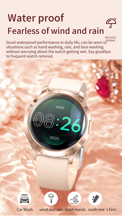 2025 New Smartwatch Women 1.32-inch AMOLED HD Screen Heart Rate Bluetooth Call IP68 Waterproof  Smart Men Watch For Android ios