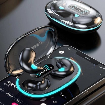 BOSE&bye X55 Bluetooth Wireless Earbuds Ear Hooks Bluetooth Earphones Bass Noise Reduction Earbuds Mini in-ear Headsets