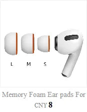 Ear Pads For Airpods Free Buds3 Pro Wireless Bluetooth Iphone Earphones Silicone Ear Caps Earphone Case Earpads Eartips 2pcs