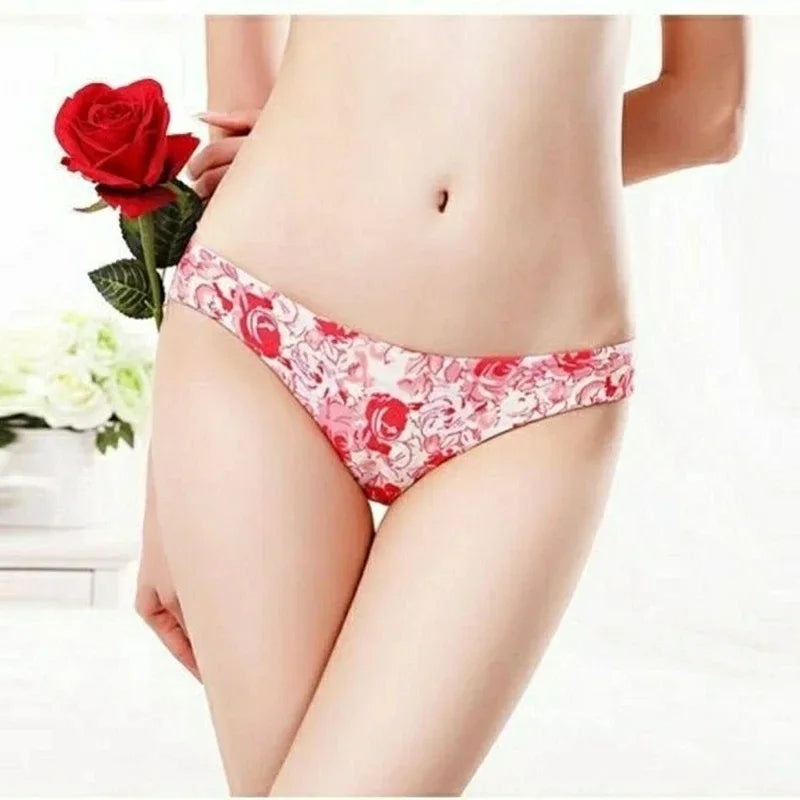 Women's Sexy Lace Panties Seamless Cotton Breathable Briefs Girls Transparent Underpants Plus Size Brand Underwear 1 Piece