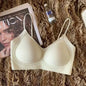 Women's Invisible Backless Tube Top with Liquid Foundation and No Steel Ring, Anti-sagging and Gathered Camisole Bra