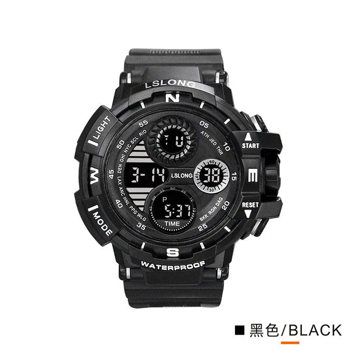 2024 New leisure multifunctional electronic watch for men simple waterproof sports date watches fashion Accessories