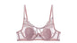 BANERDANNI Modest French Bra Set - Lace Minimizer Bust Reducer with Steel Ring Rabbit-Ear Slimming Support & Discreet Coverage