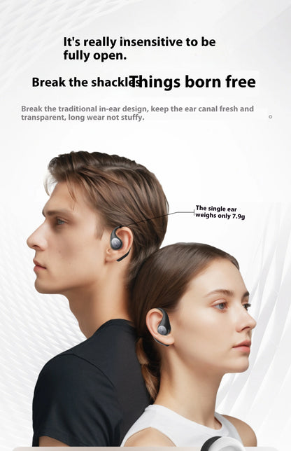 EarFun OpenJump Open-Ear Wireless Earbuds 4-mic AI Noise Cancellation IPX7 Waterproof Hi-Res LDAC Low Latency Earphone Custom