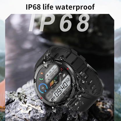 Smart Watch 1.6inch 400*400 Round Screen Bluetooth Call Heart Rate Hi-Fi Speakers IP68 Waterproof Sport Tracket Smartwatch