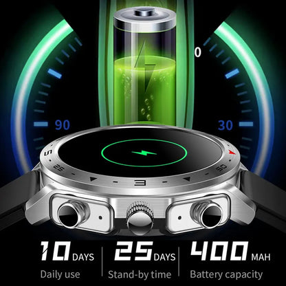 2025 New Smart Watch with TWS Earbuds 1.52 Inch AMOLED IP67 Waterproof Bluetooth Calls MP3 Music Smartwatch for Men Android iOS