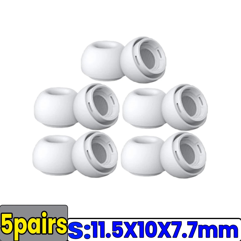 Soft Silicone Ear Tips for Airpods Pro 1/2 Gen Protective Earbuds Cover Noise Reduction Hole Ear-pads Gel Accessories XS/S/M/L
