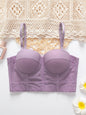 Breathable Bra Buckle Style Design Adjustable Size Solid Color Simplicity Elegant Comfortable New Shoulder Strap Gauze Bra
