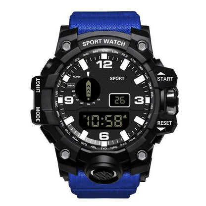 2024 New leisure multifunctional electronic watch for men simple waterproof sports date watches fashion Accessories