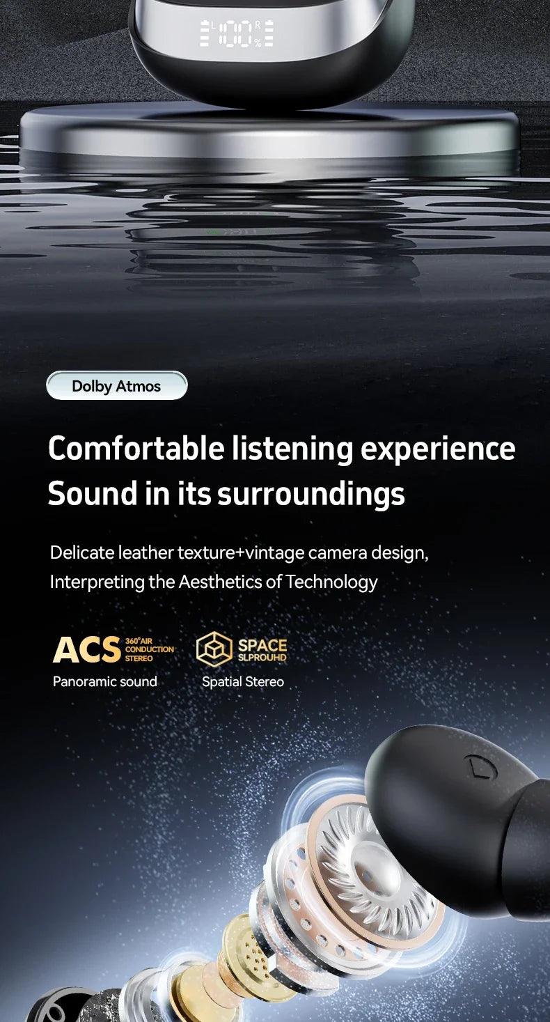 Earphone Bluetooth In-Ear Headphones True Wireless Earbuds  For Noise Reduction Power Display Waterproof Touch Control With Mic