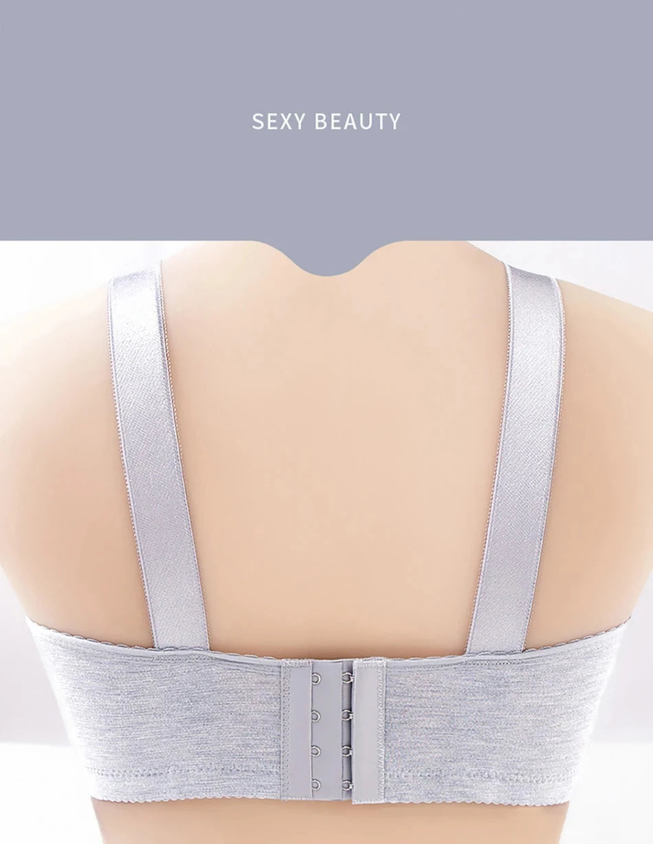 Bra for Women Comfortable Non-slip Push-up Sports Bra with Wide Shoulder Straps Chest Pad for Women Breathable lingerie