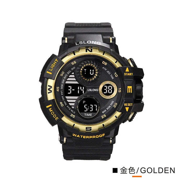 2024 New leisure multifunctional electronic watch for men simple waterproof sports date watches fashion Accessories