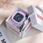 Watches for Elegant Women Simple Fashion Watch Minimalist Design Square Big Dial Soft Wristwatch Valentines Gift for Women Girls
