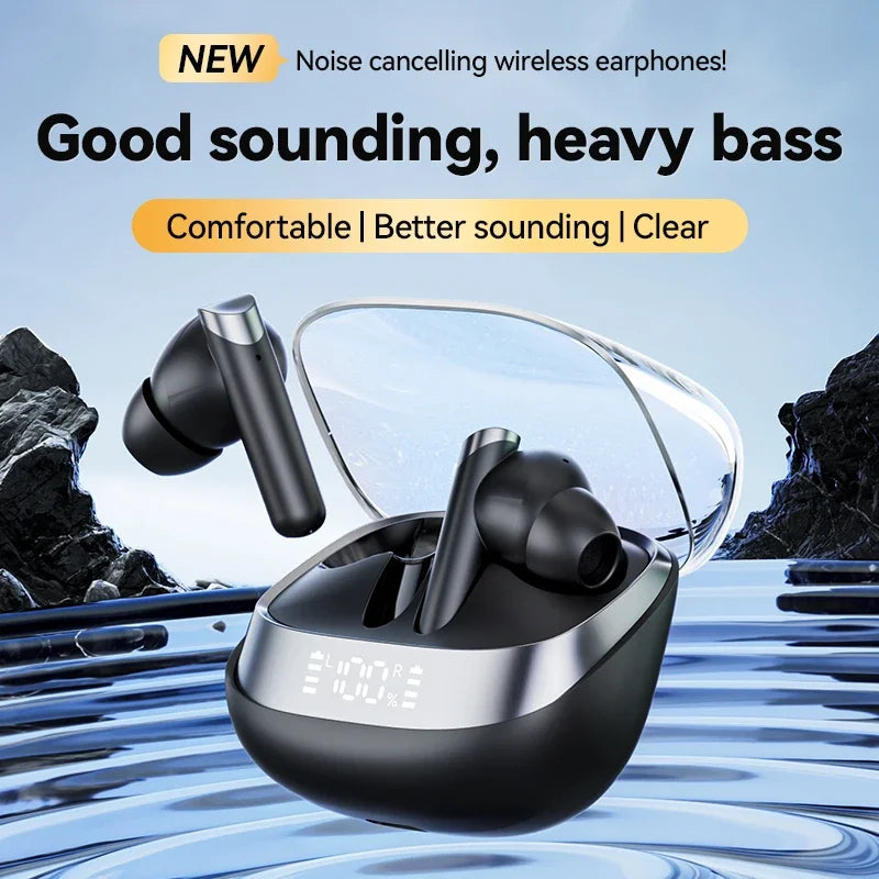 Earphone Bluetooth In-Ear Headphones True Wireless Earbuds  For Noise Reduction Power Display Waterproof Touch Control With Mic