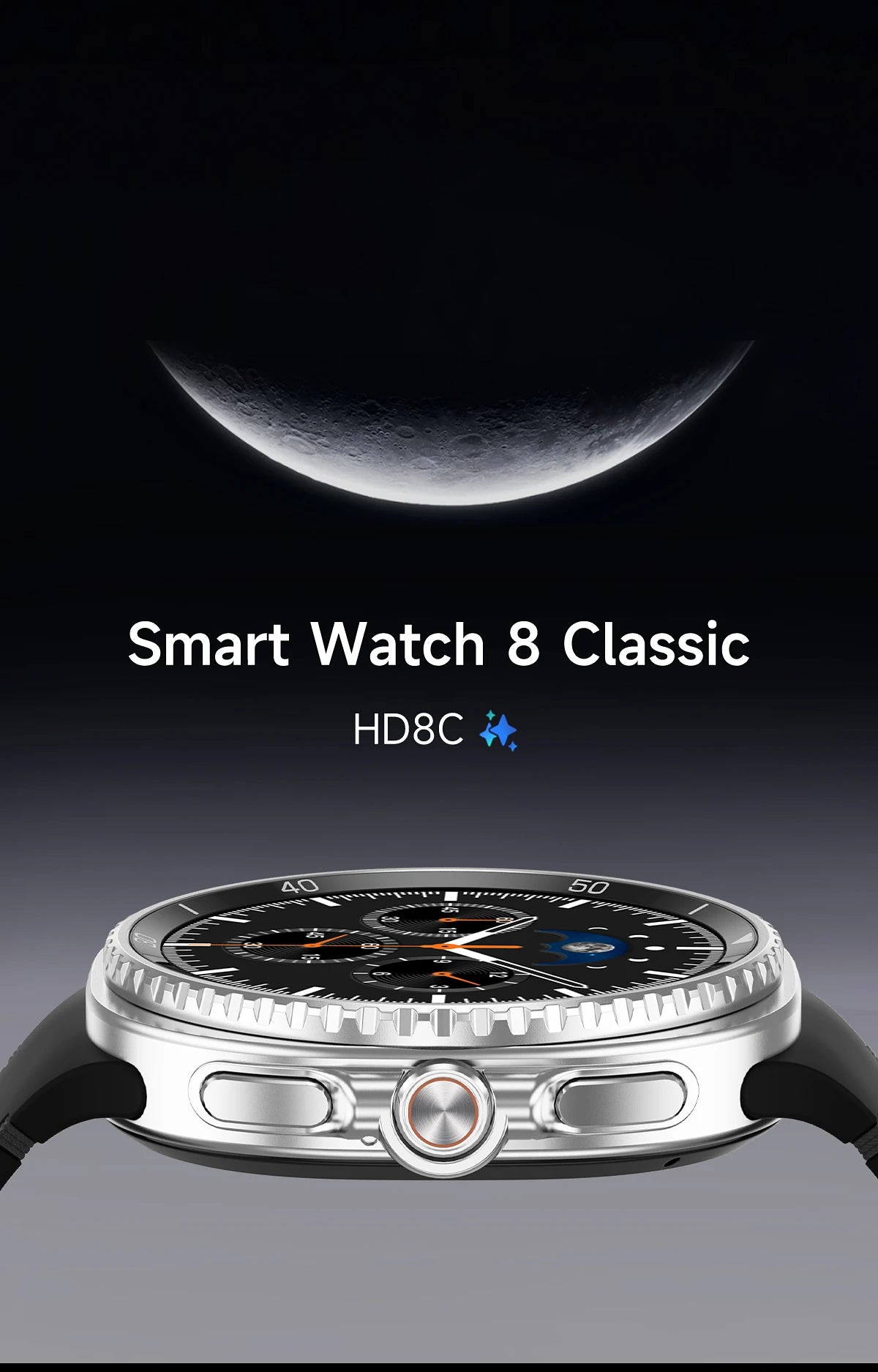 2025 NEW Smart Watch 8 Classic 46mm 1.43" AMOLED Screen IP68 Waterproof Sports Smartwatch BT Call Watch 7 Upgraded for Men Women