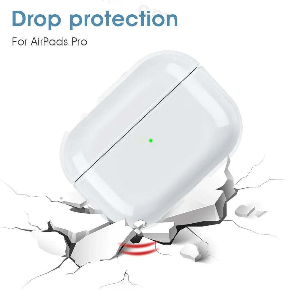 Transparent Earphone Case For Airpods Pro 2 Generation Cases Hard TPU Clear Headphone Cover For Airpods 4 3 2 1