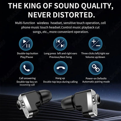 2025 New Smart Watch with TWS Earbuds 1.52 Inch AMOLED IP67 Waterproof Bluetooth Calls MP3 Music Smartwatch for Men Android iOS