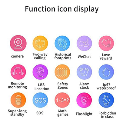 New Smart Watch For Kids Q12 Wristatch For Boys Girl Anti-lost Smartwatch Tracker Watch Wrist Mobile Camera Cell Phone Best Gift