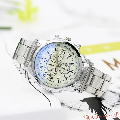 Men Watches 2023 Top Brand Stainless Steel Sport Quartz Hour Wrist Analog Watch Relojes Para Hombre שעון יד לגבר Мужские Часы