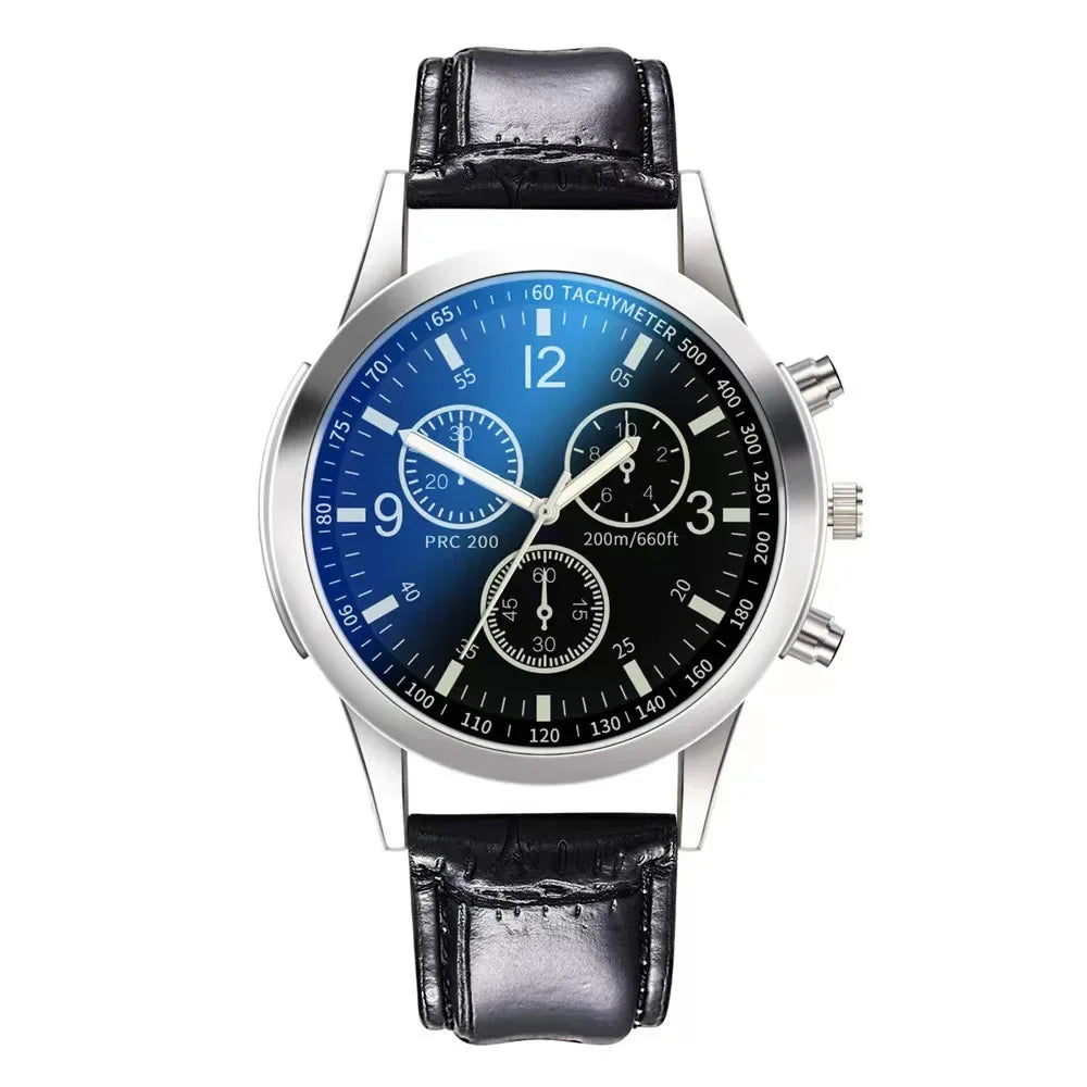 New Men Watches Luxury Band Round Watch Fashion Blu-ray Roman Watch for Man Relojes Para Hombre שעון ספורט Часы Мужские Наручные