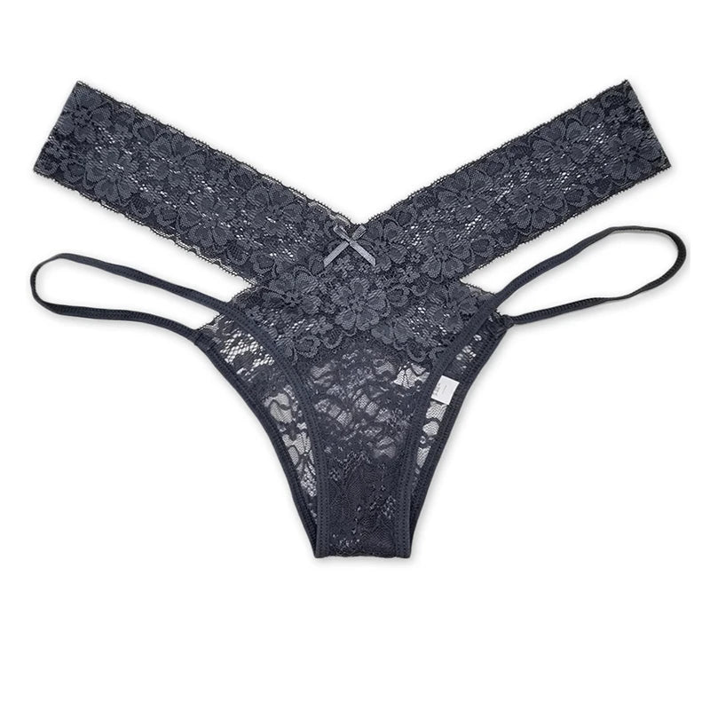 Sexy Lace Ladies Panties Low Waist Underwear Briefs Female Solid Color Underpants Breathable Hollow Out Seamless Lingerie