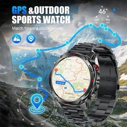 2025New Smart Watch For Men 1.46'' 360*360 HD AMOLED Color Display Voice Call Compass LED Sports Fitness Waterproof Watch Ladies