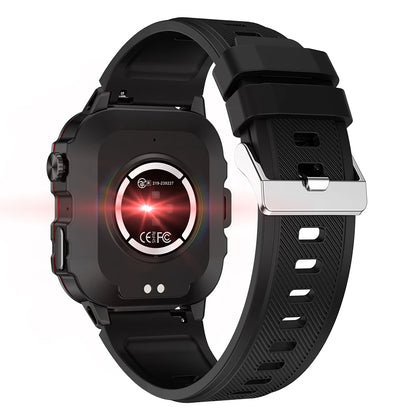 Smart Watch Men With LED Lighting Compass Sports Fitness Tracker Watch IP67 Waterproof Bluetooth Talk SmartWatch 2024