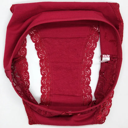 Women Underwear Cotton Sexy Lace Ladies Knickers Panties Low Waist Everyday Briefs 5 pcs/lot
