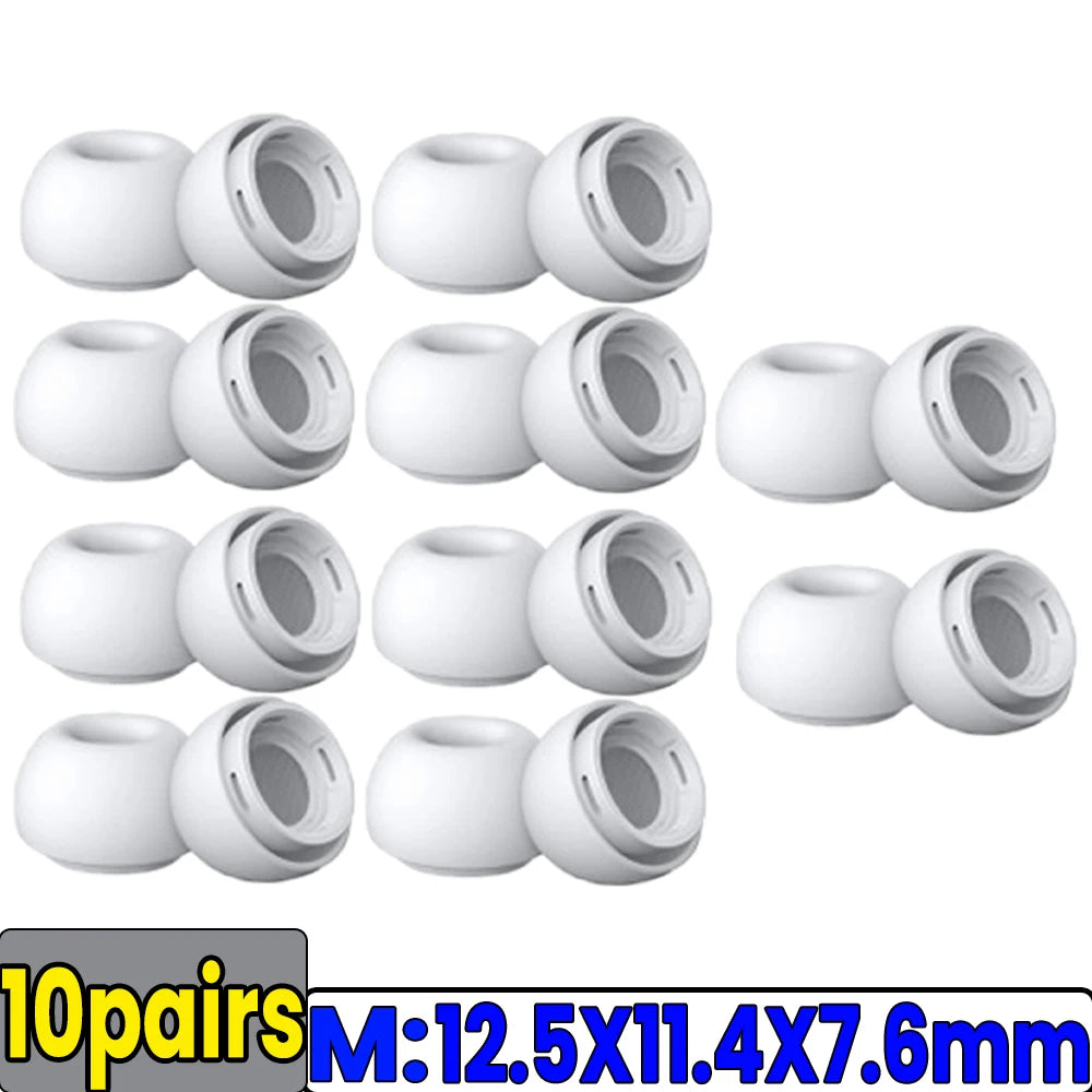 Soft Silicone Ear Tips for Airpods Pro 1/2 Gen Protective Earbuds Cover Noise Reduction Hole Ear-pads Gel Accessories XS/S/M/L