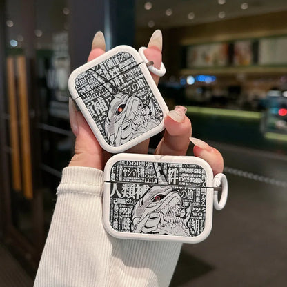 EVANGELION EVA 01 Earphone Case for AirPods Pro 1 2 3 4 Anime Keychains Wireless Bluetooth Earbuds Protective Cover Accessories