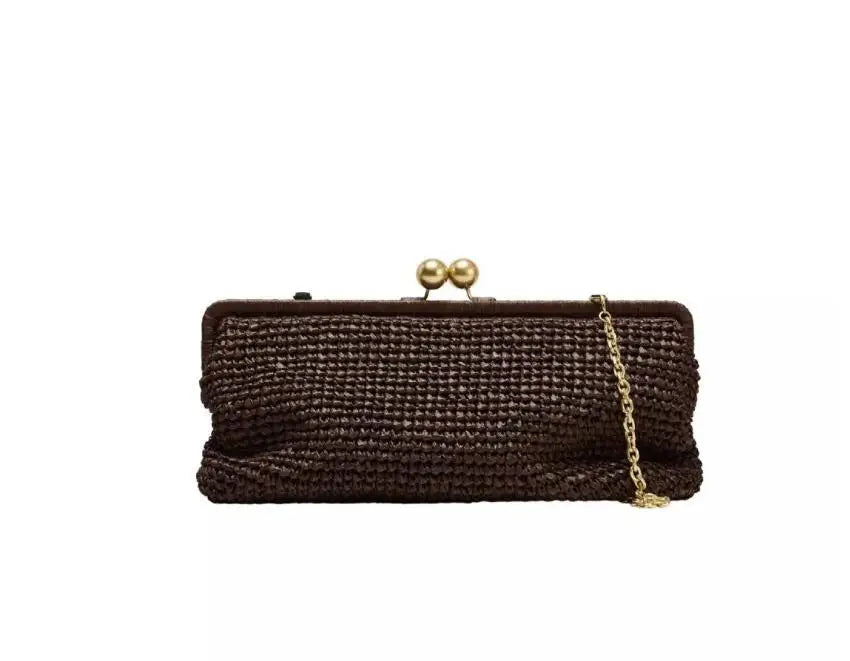 Straw Woven Handbags For Women Handmade Travel Seaside Beach Bag Summer New Handle Bucket Bag Shopping Tote Bag Basket Bolsa