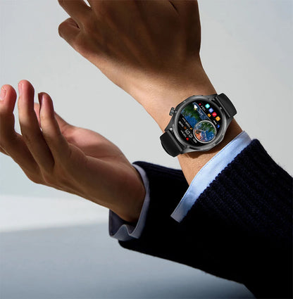 2025 New Mens Smart Watch 360 * 360 Bluetooth Call Smartwatch AMOLED Screen GPS Smart Watches NFC Waterproof Smart Watch for Men