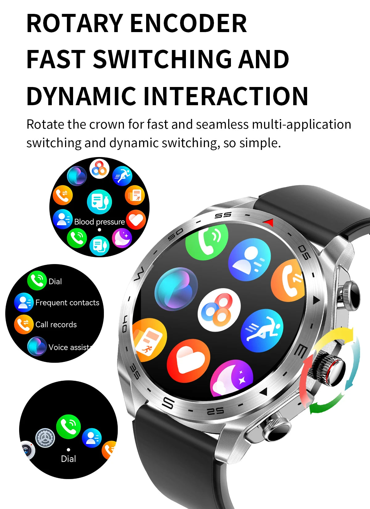 2025 New Smart Watch with TWS Earbuds 1.52 Inch AMOLED IP67 Waterproof Bluetooth Calls MP3 Music Smartwatch for Men Android iOS