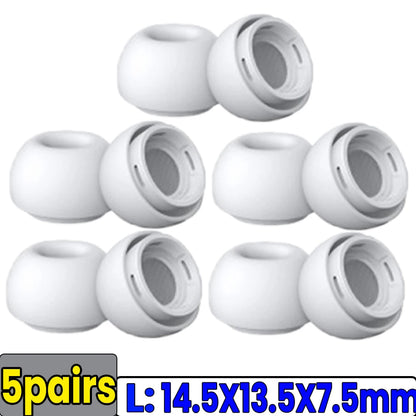 Soft Silicone Ear Tips for Airpods Pro 1/2 Gen Protective Earbuds Cover Noise Reduction Hole Ear-pads Gel Accessories XS/S/M/L