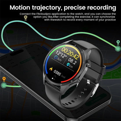 2025 New Mens Smart Watch 360 * 360 Bluetooth Call Smartwatch AMOLED Screen GPS Smart Watches NFC Waterproof Smart Watch for Men