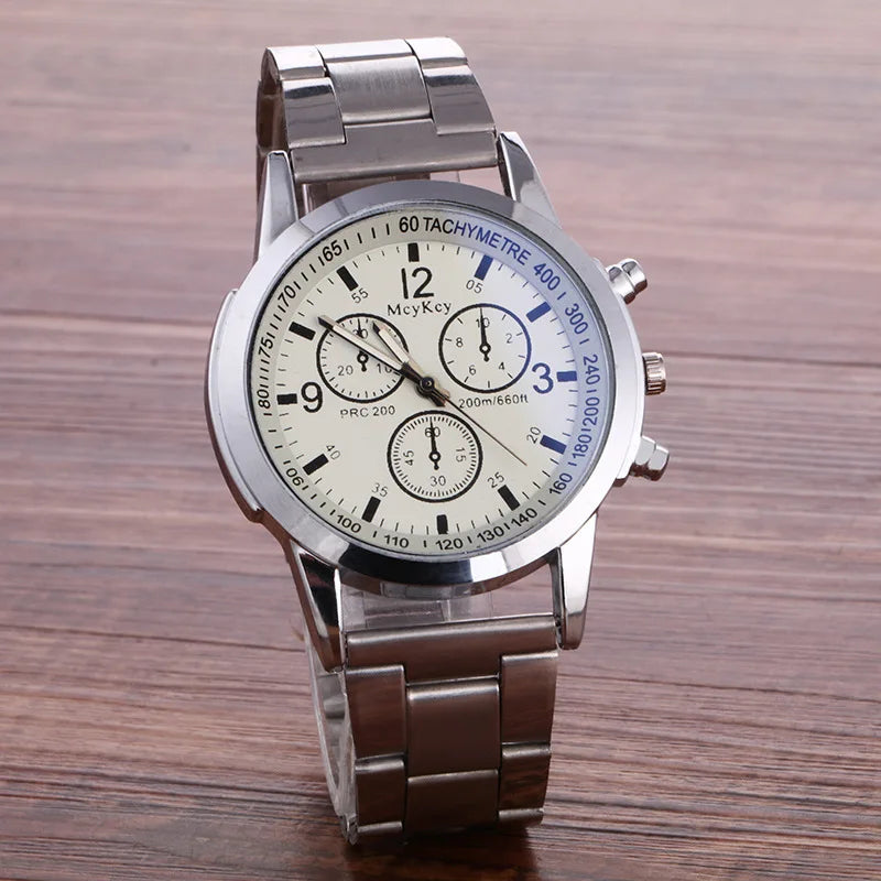 New Men Watches Luxury Band Round Watch Fashion Blu-ray Roman Watch for Man Relojes Para Hombre שעון ספורט Часы Мужские Наручные