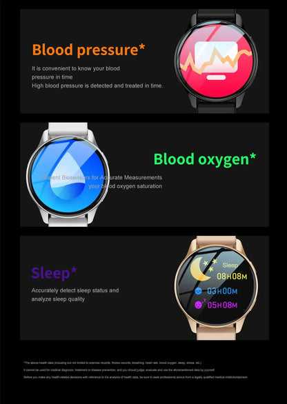 New Smartwatch 2025 Round AMOLED  relojes para hombres  Bluetooth Wireless Smart Watches For Man Woman Custom Watch Faces Watch