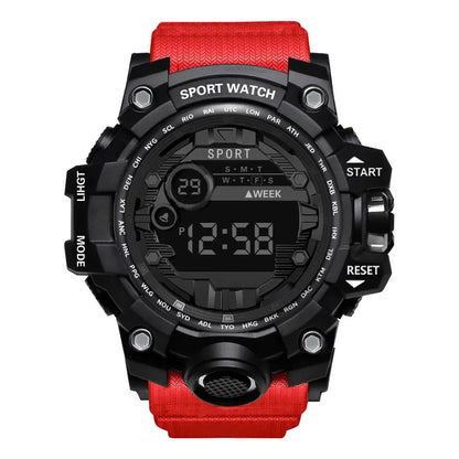 2024 New leisure multifunctional electronic watch for men simple waterproof sports date watches fashion Accessories